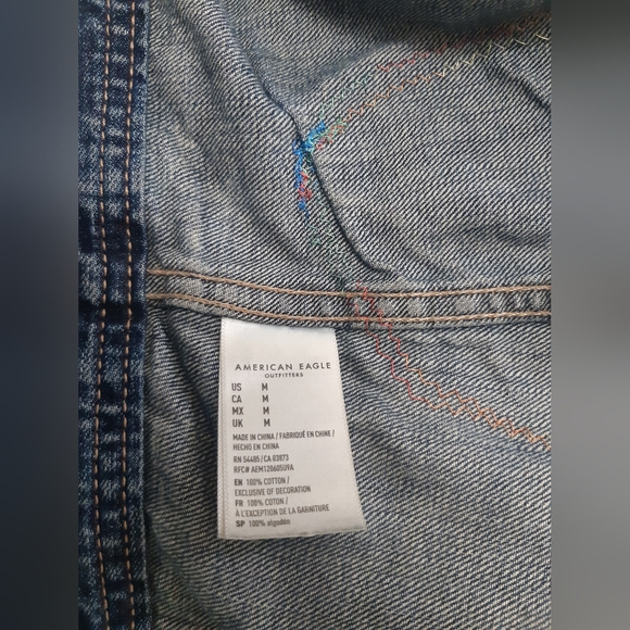 UpCycled Oversized Denim Jacket - Picture 15 of 15